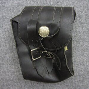 Willie and Max Leather Motorcycle Saddle Bag Made in USA Vintage